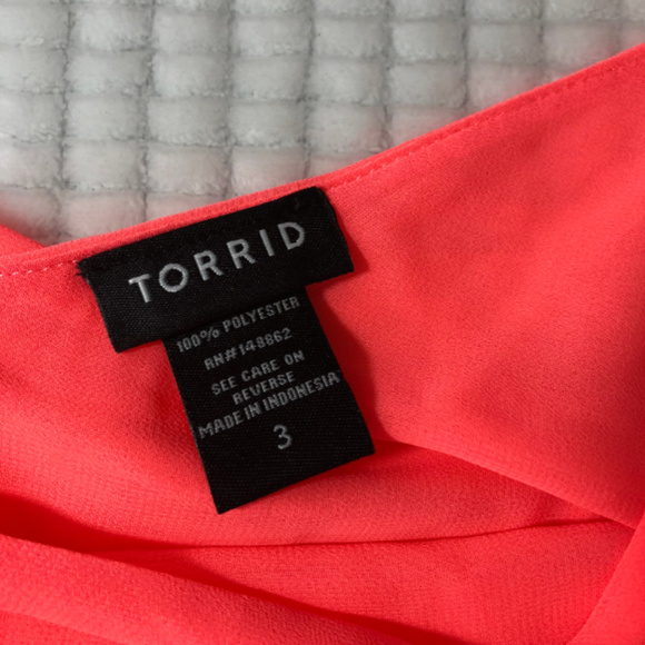 Torrid Double Layer neon coral Swing Cami Size 3 - Picture 3 of 6